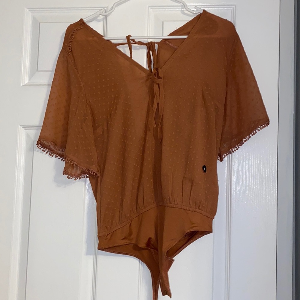 ABERCROMBIE and FITCH bodysuit with sleeves